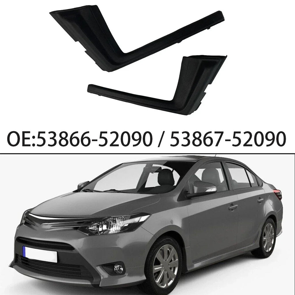 Front LH+RH Fender Cowl Side Fender Black for Toyota Yaris (2012–2014)