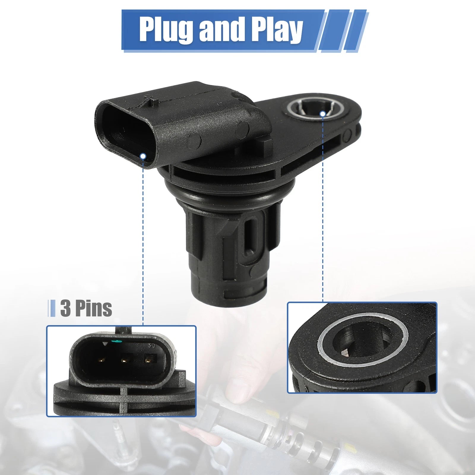 2X Engine Camshaft Position Sensor for Mercedes-Benz W166 ML350 C207 E350