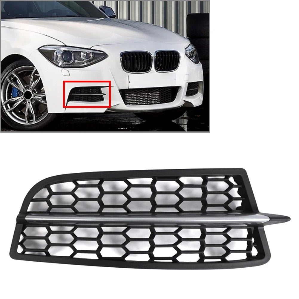 Honeycomb Front Bumper Fog Light Grille for BMW 1-Series F20 F21 (2011–2015) Right