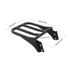Detachable Rear Backrest Luggage Rack for Harley Dyna Softail Sportster