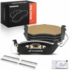 Set of 4 Rear Ceramic Brake Pads for Jeep Commander (2006–2010)