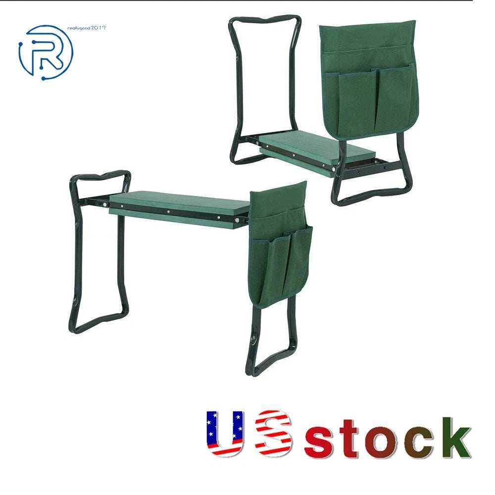 Garden Kneeler and Seat Stool - Foldable Garden Bench