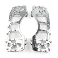 CNC Front Floorboards for Harley Touring Dyna FLD (2014-2023) - Chrome Pair