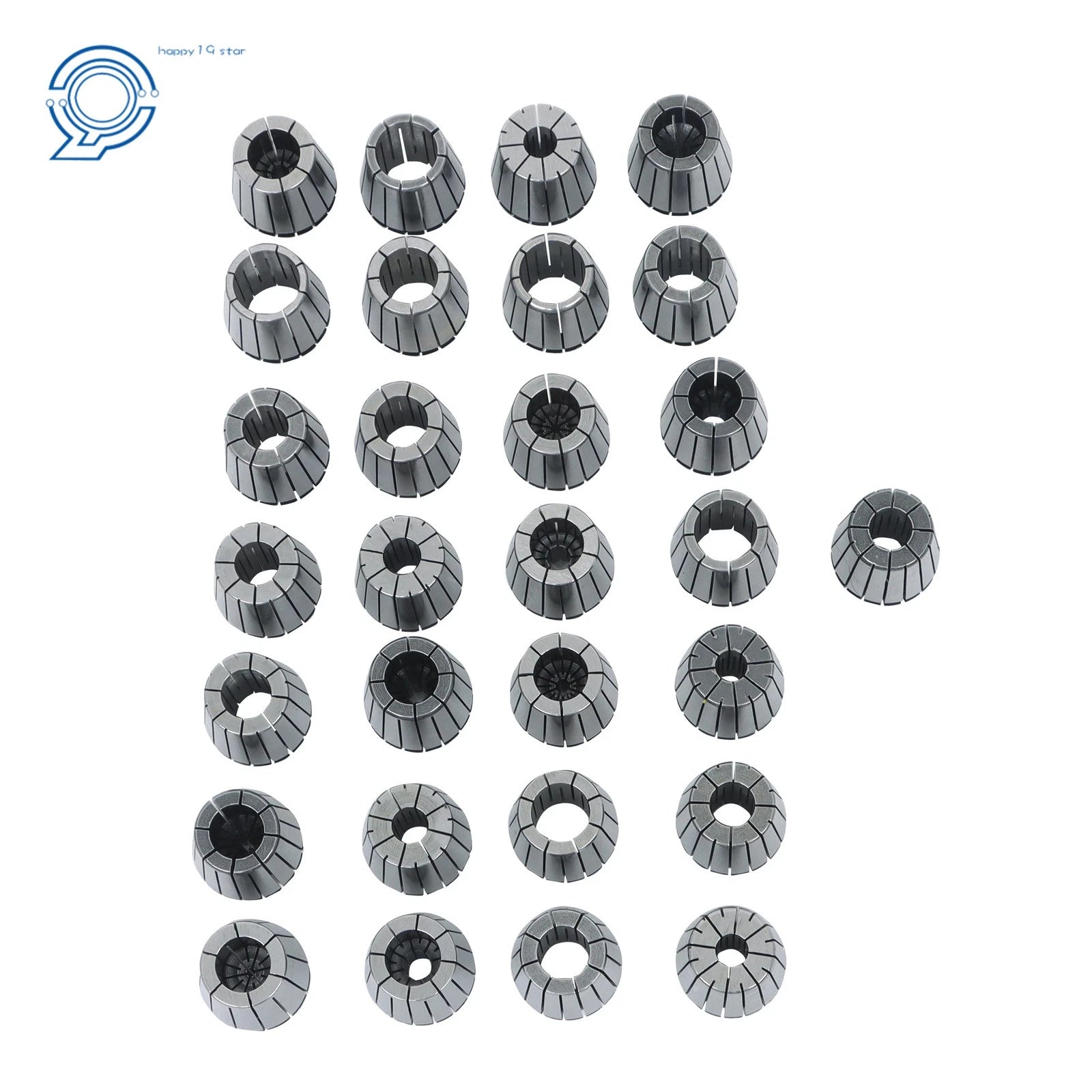 29PC Collet Set for CNC Milling Lathe (1/8"-1")