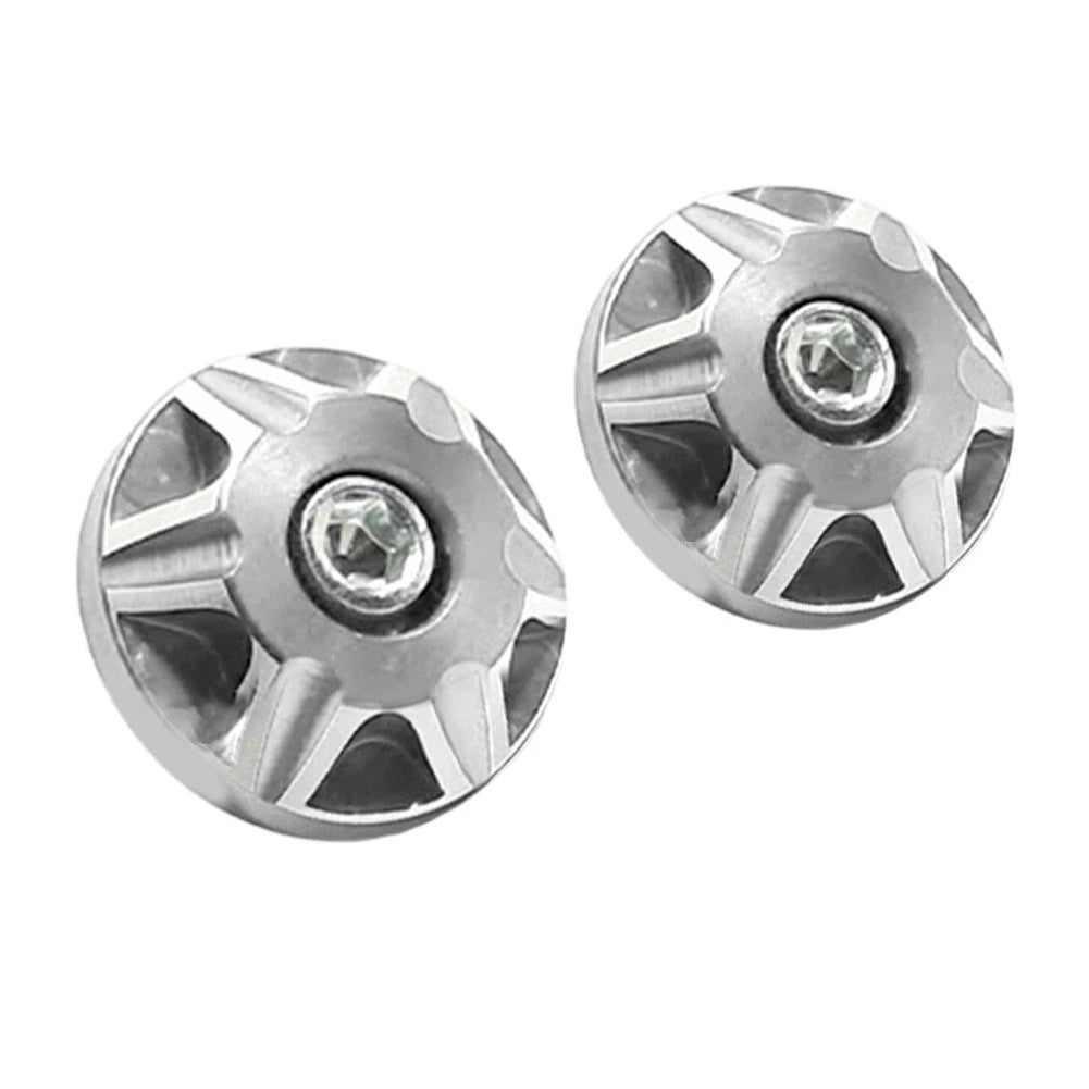 2X Aluminum Alloy 6MM License Plate Screw Bolts for Vehicle Plate Holder