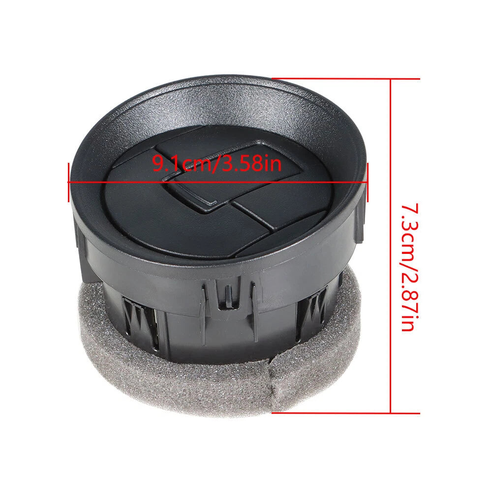 Set of 4 Black Dash AC Heater Air Vents for Ford F-150 (2009–2014)