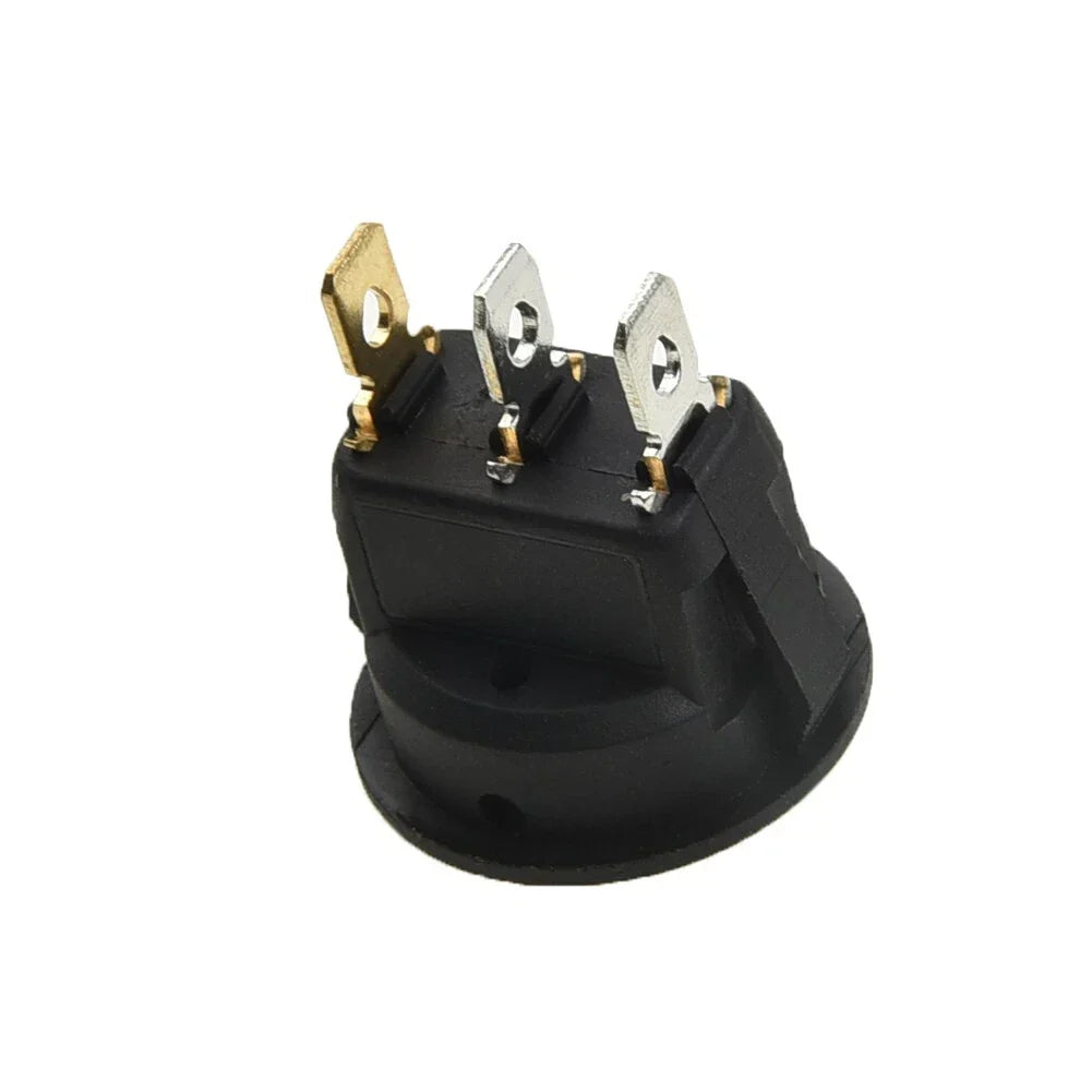 4pcs DC 12V 16A Led Dot Round Rocker SPST Toggle Switches for Car Auto Boat