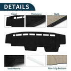Dashboard Cover Mat for Honda N-Van JJ1 JJ2 (All Years) - Black Protector Pad