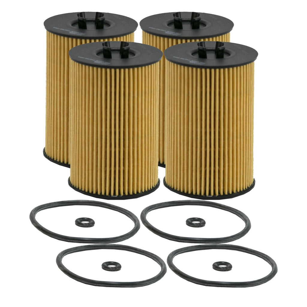 Set of 4 Wix Engine Oil Filters for Audi Volkswagen 2.0L Turbo Diesel