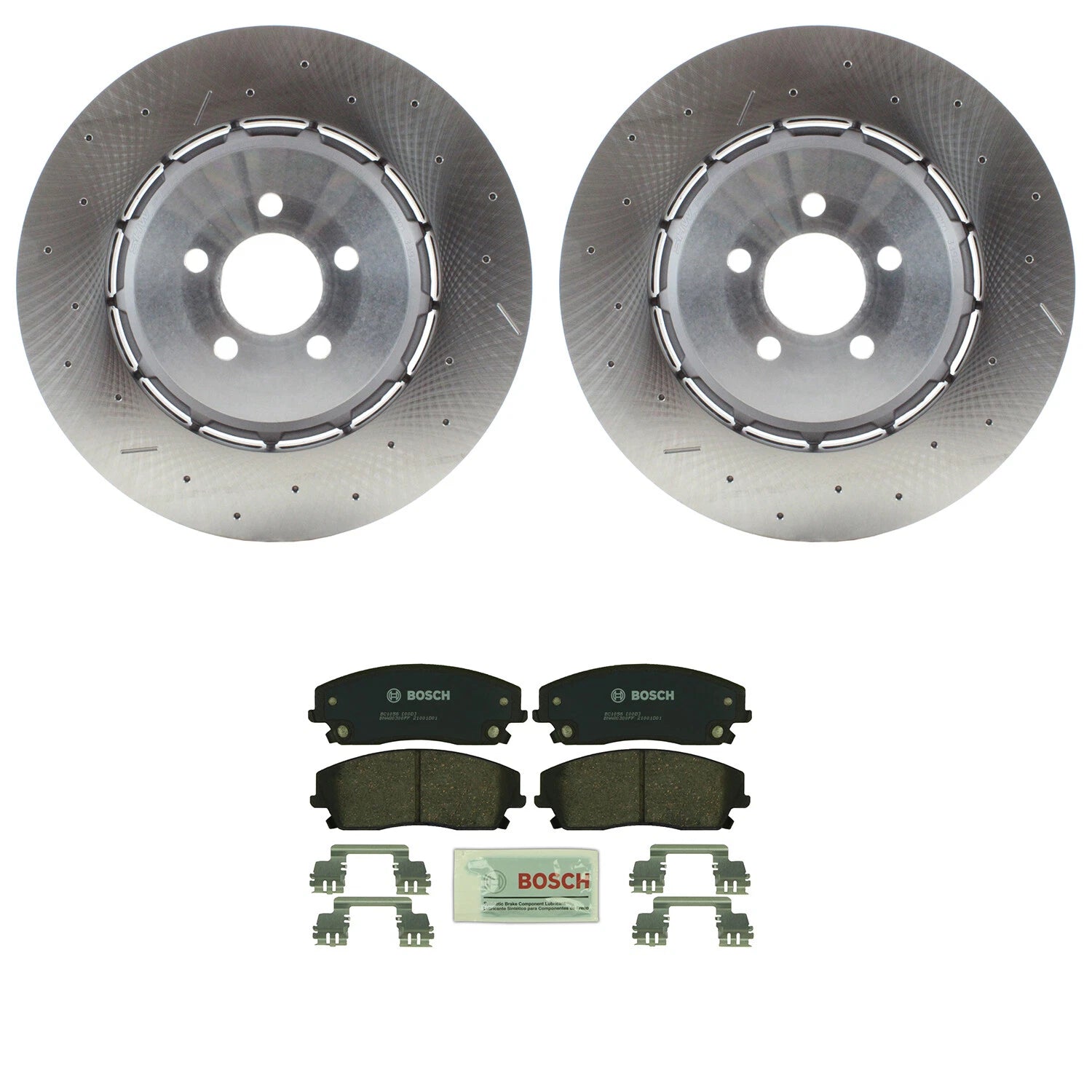 Front Rotors & Bosch Quietcast Ceramic Brake Pads for Charger (2011–2023)