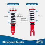 Coilover Kit for Honda Civic LX/EX/DX/CX (1992-2000) Adjustable Damper