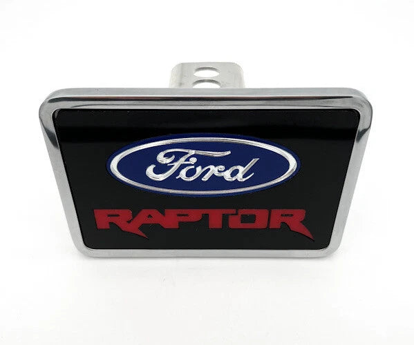 Hitch Cover Red Logo for Ford Raptor 2 in Receiver (2017–2024)