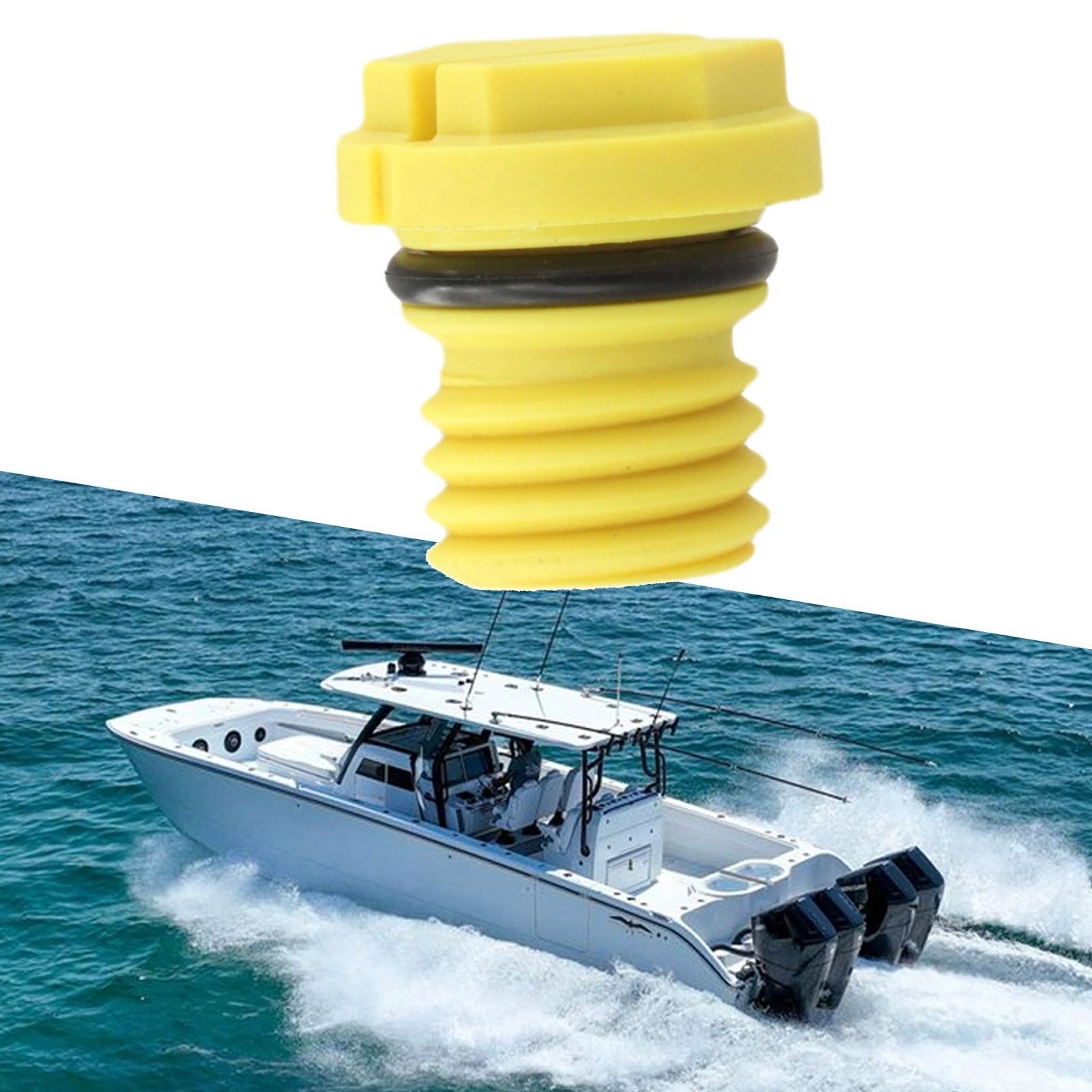 PlugG Reservoir with Rubber Seal for Mercury Mercruiser Outboard (22-813435)