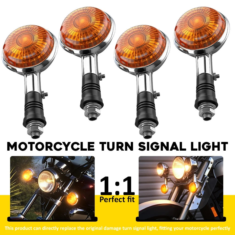 4X Turn Signal Indicator Lights for Yamaha XV1100 Virago XVS1100 XVS650