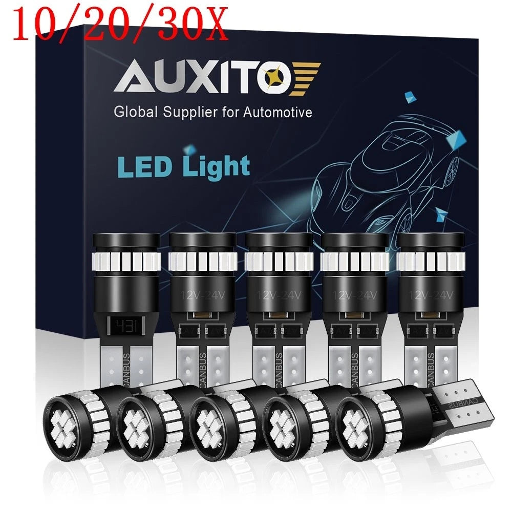 10X T10 168 2825 194 LED License Plate Dome Light Bulbs Red