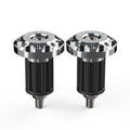 Motor Grey Dirt Bike 7/8'' CNC Handlebar Grips & End Cap Plugs