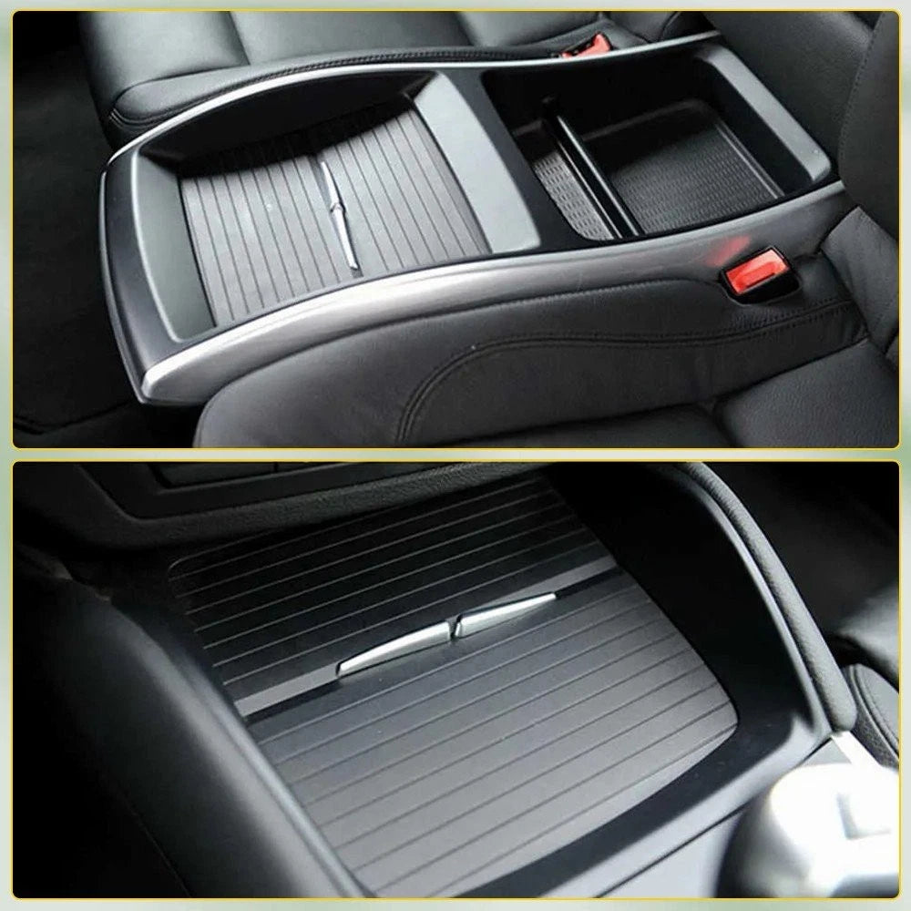 2 Rear+Front Center Console Roller Blind Covers for BMW X5 X6 (2007–2014)