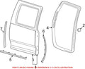 Rear Passenger Right Door Seal for Dodge Ram 1500 3500 (OEM)