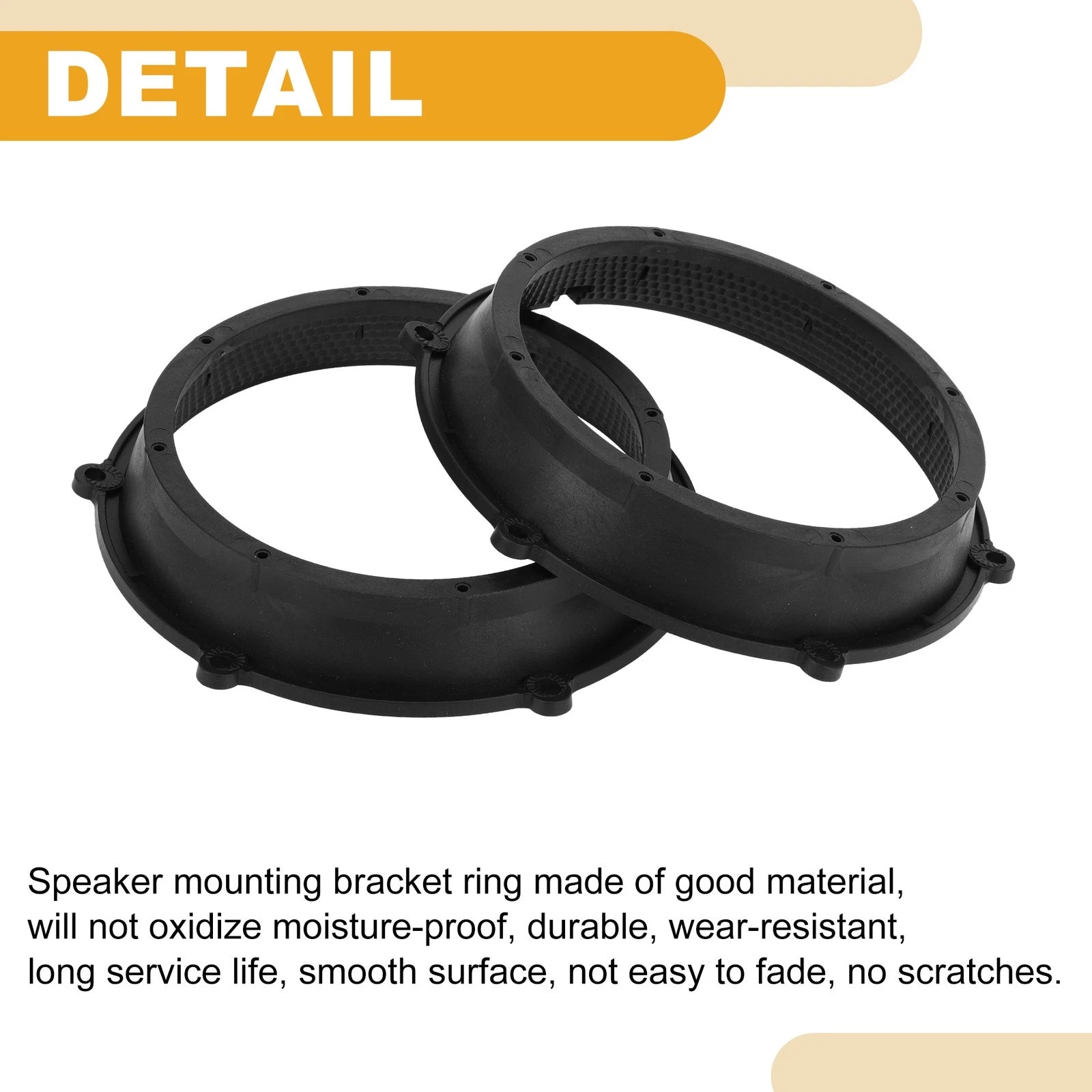 2X Subwoofer Mounting Spacer Bracket Ring for Volkswagen (6.5")