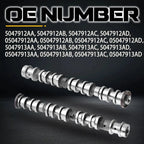 Set of 2 Intake Camshafts for Jeep Grand Cherokee (2016–2023) 3.6L V6