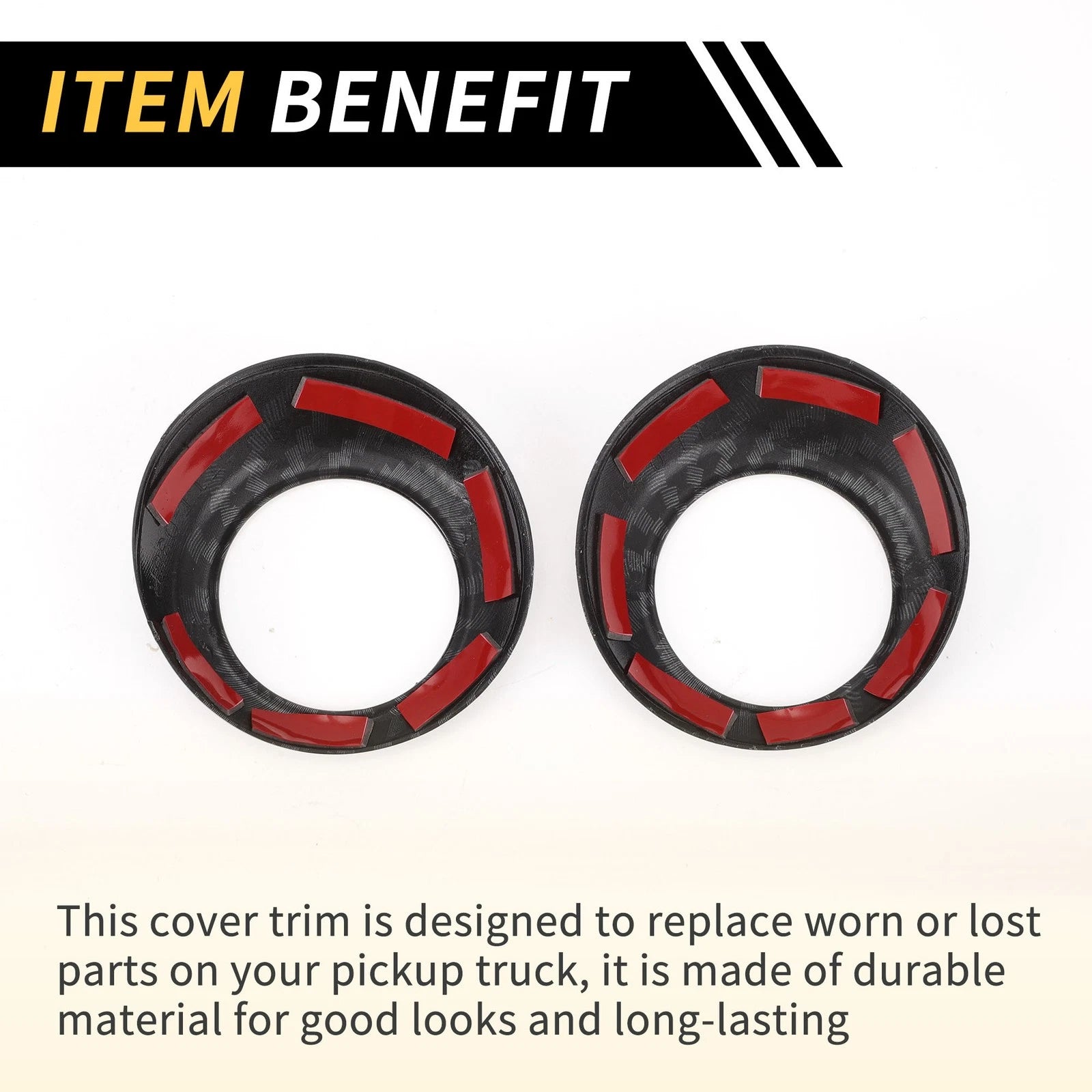 Set of 2 Carbon Fiber Interior Door Speaker Covers for Toyota Tundra (2014–2021)