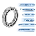 Deep Groove Ball Bearing 45x75x10mm for Scooter Skateboard (P0)