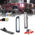 Clear White LED Front Side Corner Parking Marker Lights for Jeep Cherokee (1997–2001)
