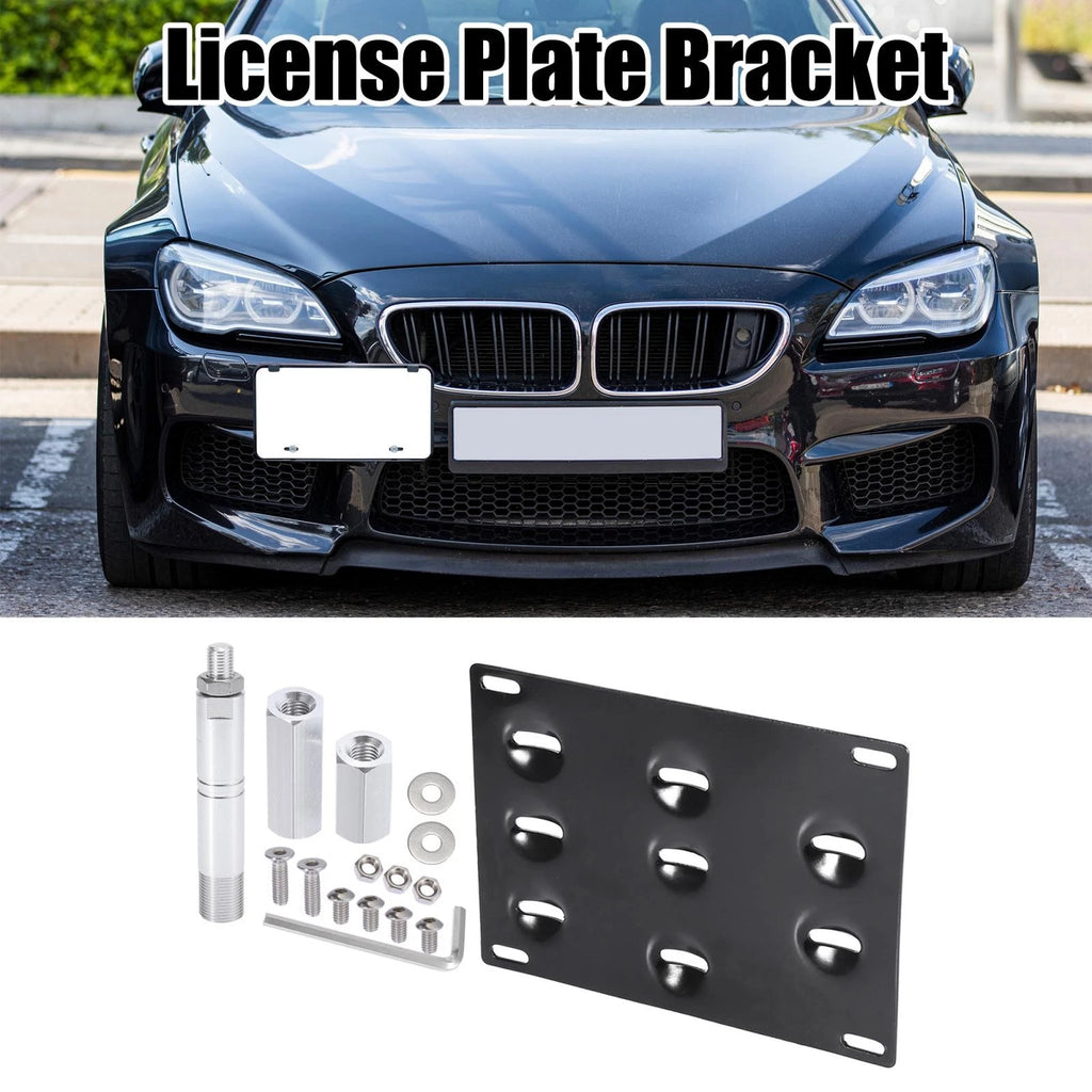 Tow Hook License Plate Mount Bracket Set for Toyota 