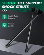 2X Hood Lift Supports for Honda Accord (2003–2007) Gas Springs Struts