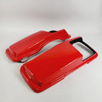 Set of 2 Orange Saddlebag Lids for Harley Davidson Touring (1993–2013)