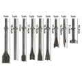9Pcs Pneumatic Air Hammer Chisel Set 0.39In Shank