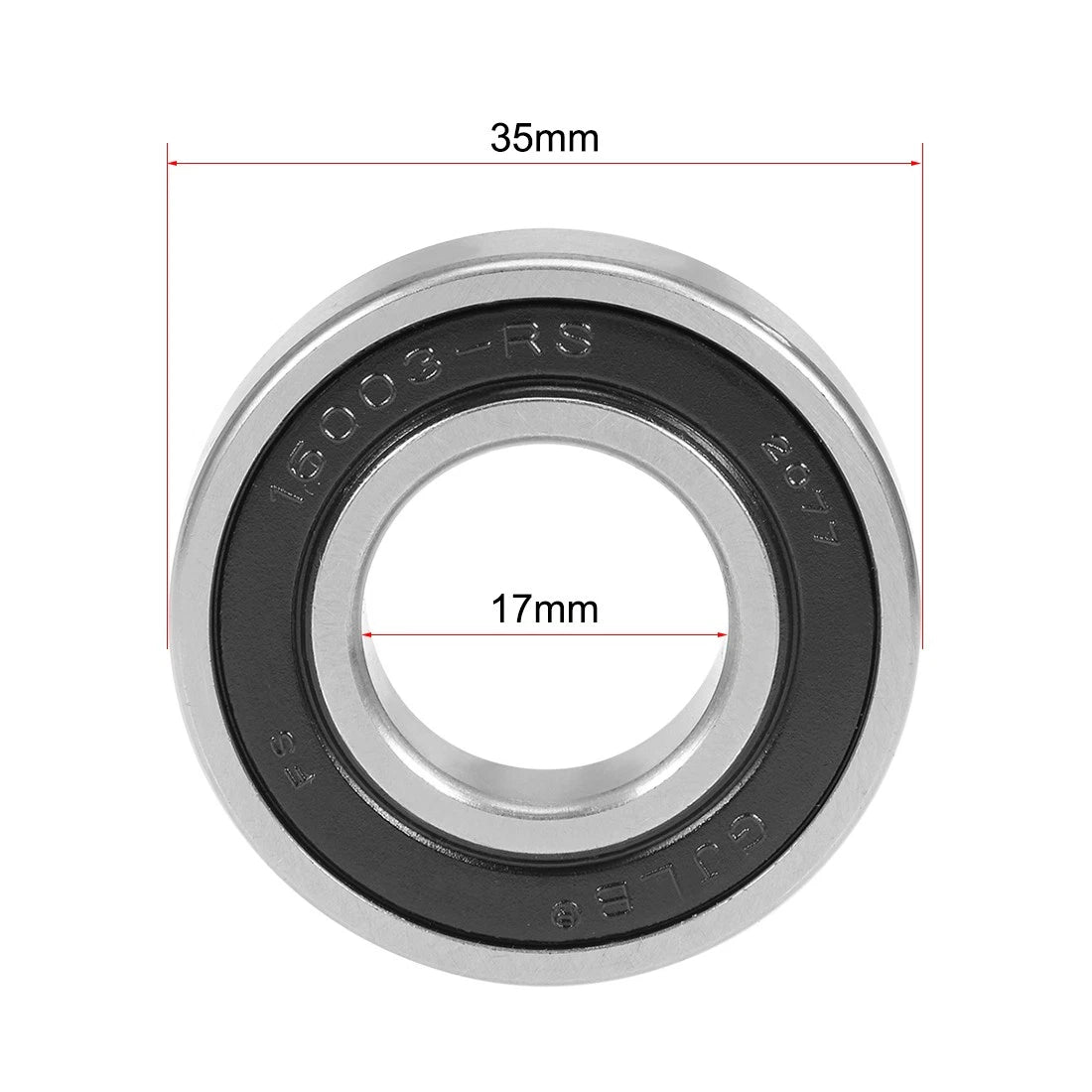 Deep Groove Ball Bearing 17x35x8mm for Various Models (16003-2RS)