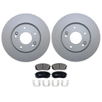 Front Brake Kit 280mm Rotors & TRW Pro Ceramic Pads for Hyundai Kona, Kia Seltos (2018–2023)