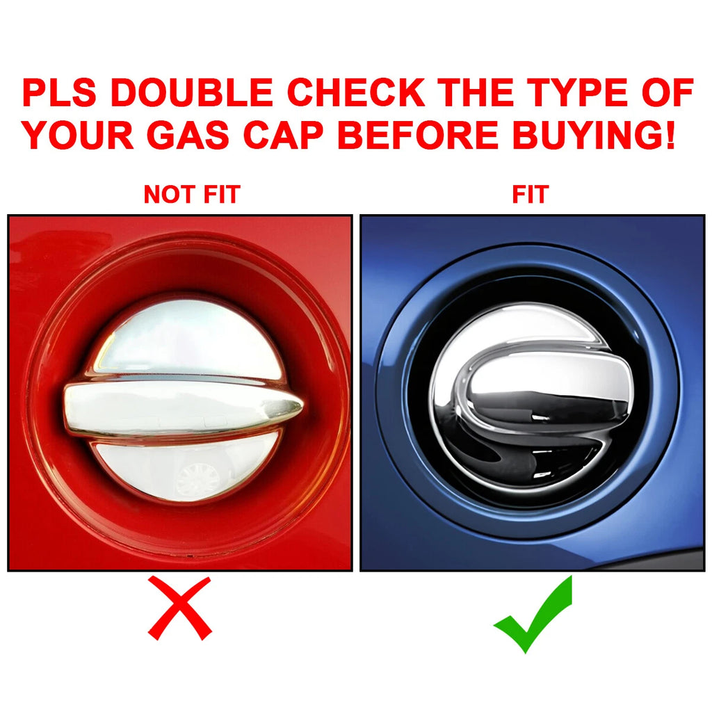 Gloss Black Petrol Gas Cap & Door Handle Covers for MINI Cooper S (2007-2013)