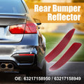 1 Pair Rear Bumper Reflectors for BMW X5 (2007–2013) 63217158949 63217158950