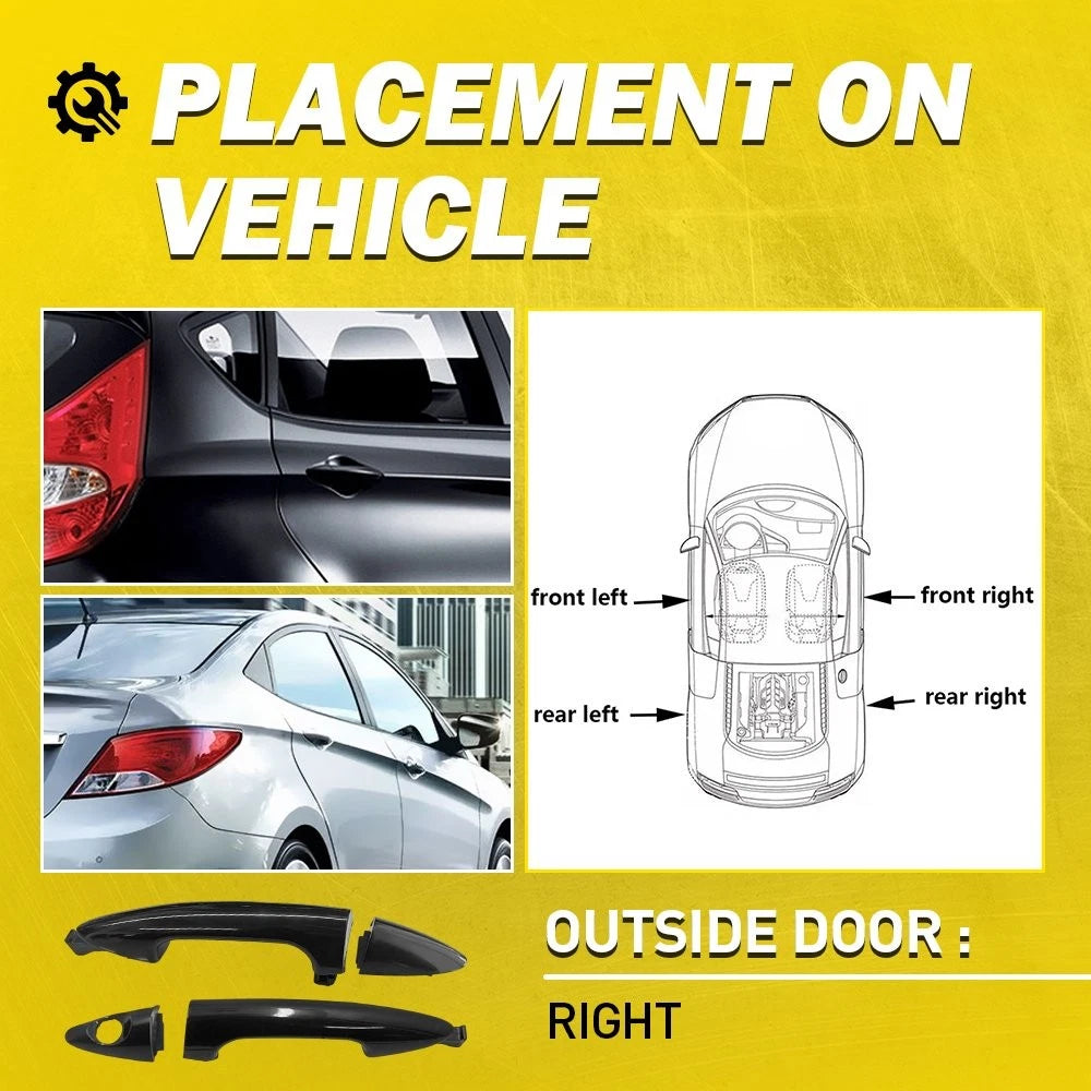 Outer Exterior Door Handle for Hyundai Accent (2012–2017) EPY