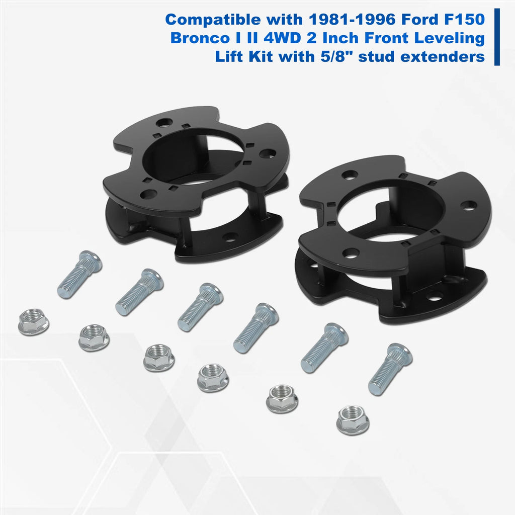 Set of 2 Carbon Steel Bump Stop Mount Lift Kit Spacers for Ford Ranger (2019–2026)