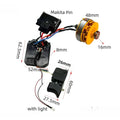 21V Brushless Motor Assembly for Drills (13T Pin Switch, LED Light)
