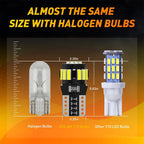 Set of 2 T10 CANBUS LED License Plate Lights for Various Models