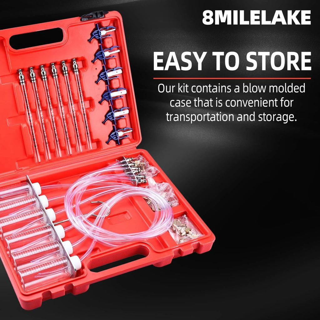 6 Cylinder Diesel Injector Flow Meter Tester Kit for Common Rail Vehicles