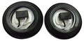 2X Amber 2" Round LED Trailer Side Clearance Light w/Grommet & Plug - 24002