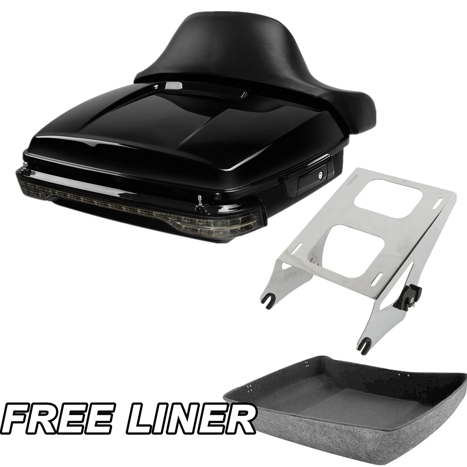 Chopped Trunk Pad Tail Light Mount Rack for Harley Electra Road Glide (2014–Present)