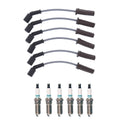 Denso 7mm Wire Set & 6 Iridium TT Spark Plugs for Chevy GMC 4.3L V6