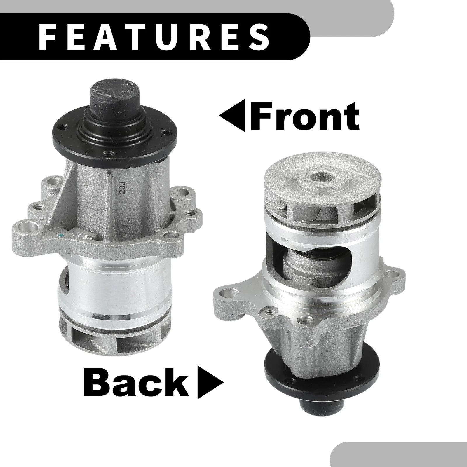 Water Pump for BMW 318I 318IS (1991–1999) No. 11511721872 with Rubber Ring Kit