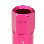 20 PCS Open End M12x1.25 60mm Tall Pink Hexagon Lug Nuts + Adapter