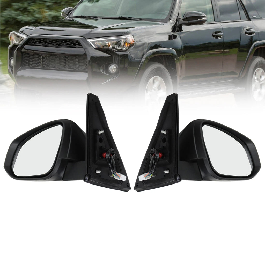 Side Mirror Set for Toyota 4Runner (2014–2018) - Black