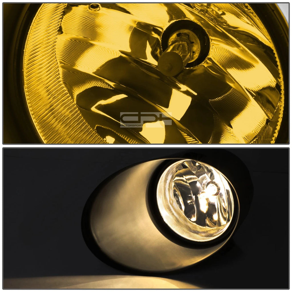 Pair of Fog Lights with Switch for Toyota Tundra (2007–2013) - Yellow Lens