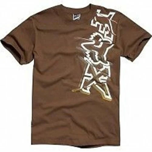 Fox Racing Shear SS Crew Neck Tee for Youth (Small, Large) - Cocoa Brown