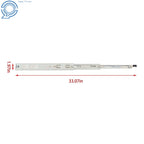 Set of 2 Heavy Duty 18" Full Extension Drawer Slides 150lb Capacity