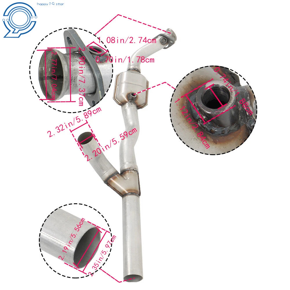 Set of 2 Catalytic Converters for Ford F150 (2004–2008)